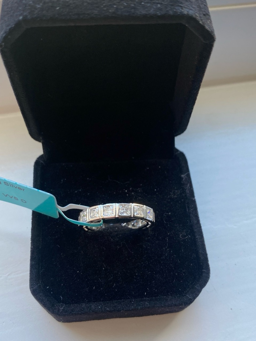 Moissanite Eternity Band Size 6